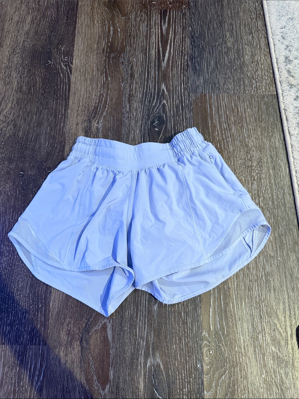 lululemon athletica Light Blue Running Shorts with Elastic Waist
